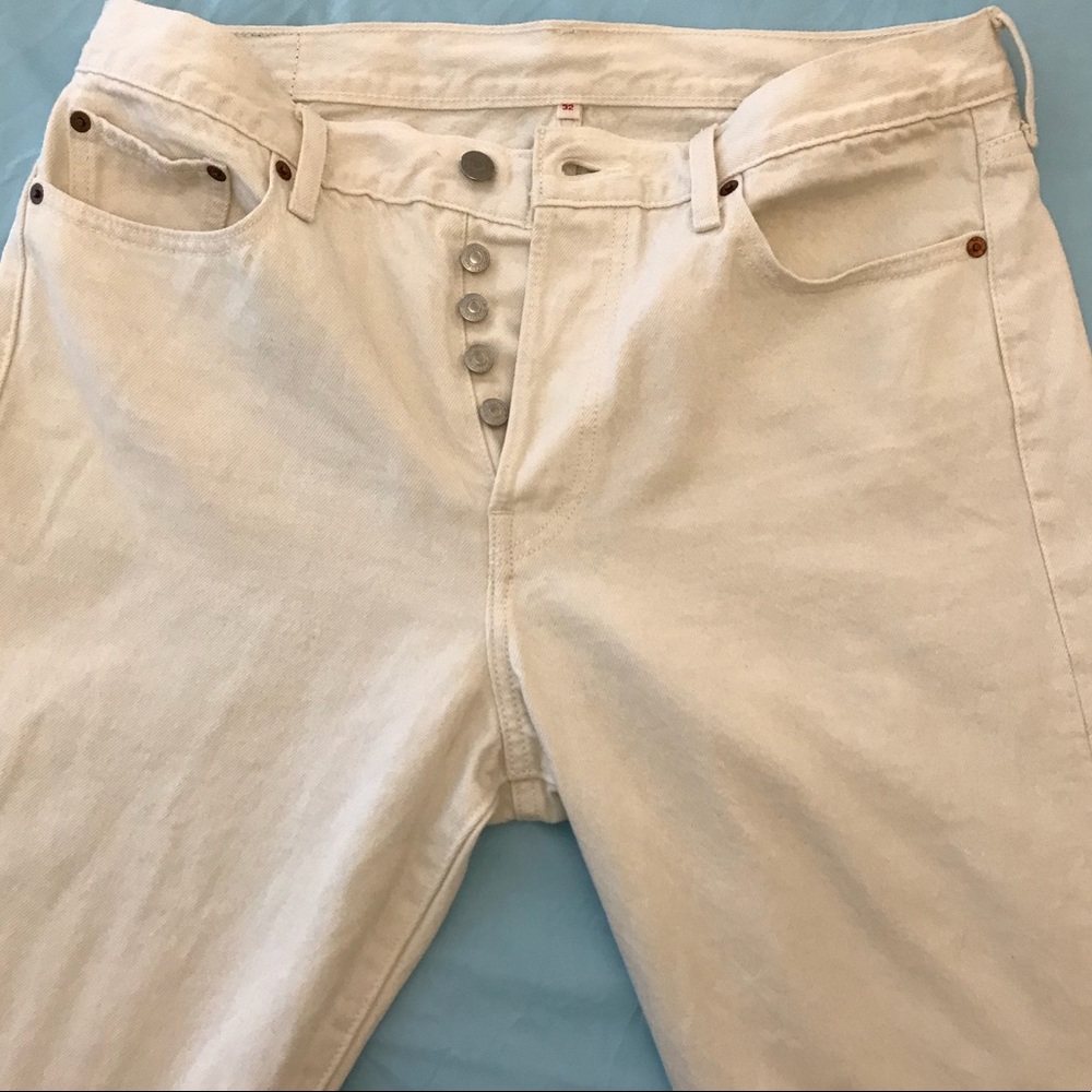 Levi Strauss & Co ivory off white jeans size 32